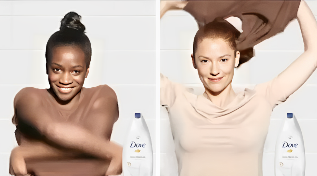 racist dove ad