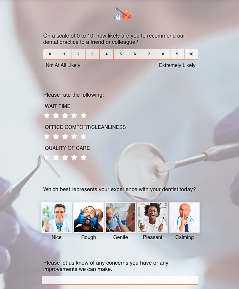 Dental Survey for Patients